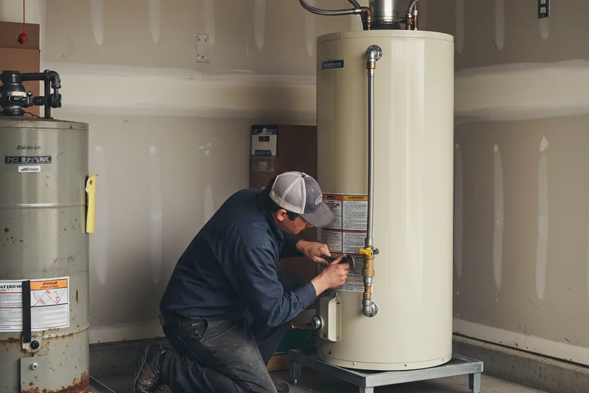 Water heater and shutoff valve replacement in Mount Pleasant